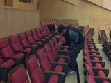 국립과천과학관 어울림홀 의자 작업